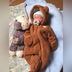 George, 20”, full body soft silicone, poured by Kathy Biscuiti